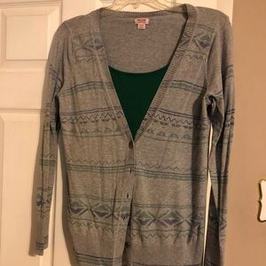 Two Piece Cardigan and Tank Combo